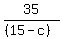 35%2F%28%2815-c%29%29