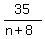 35%2F%28n%2B8%29