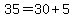 35=30%2B5