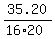 35.20%2F%2816%2A20%29
