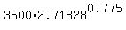 3500%2A2.71828%5E0.775