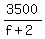 3500%2F%28f%2B2%29