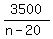 3500%2F%28n-20%29