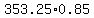 353.25+%2A+0.85