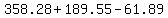 358.28%2B189.55-61.89