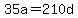 35a+=++210d