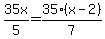 35x%2F5=35%28x-2%29%2F7