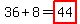 36%2B8=highlight%2844%29+