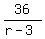36%2F%28r-3%29