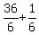 36%2F6+%2B+1%2F6