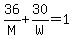 36%2FM+%2B+30%2FW+=+1