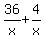 36%2Fx%2B4%2Fx