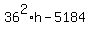 36%5E2%2Ah+-+5184
