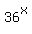 36%5Ex