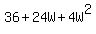 36+%2B+24W+%2B+4W%5E2