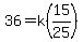 36+=+k%2815%2F25%29