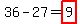 36-27=highlight%289%29