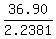 36.90%2F2.2381