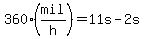 360%28mil%2Fh%29=11s-2s