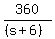 360%2F%28%28s%2B6%29%29