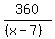 360%2F%28%28x-7%29%29