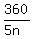 360%2F%285n%29