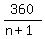 360%2F%28n+%2B+1%29+