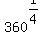 360%5E%281%2F4%29