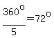 360%5Eo%2F5=72%5Eo