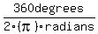 360+degrees%2F2%28pi%29+radians