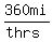 360mi%2F%28t+hrs%29