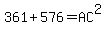 361%2B576=AC%5E2
