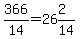 366%2F14=26%262%2F14