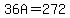 36A=272