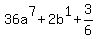 36a%5E7%2B2b%5E1%2B3%2F6