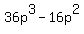 36p%5E3-16p%5E2