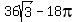36sqrt%283%29-18pi