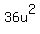 36u%5E2