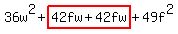 36w%5E2%2Bhighlight%2842fw%2B42fw%29%2B49f%5E2
