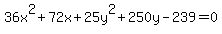 36x%5E2%2B72x%2B25y%5E2%2B250y-239=0