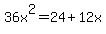 36x%5E2=24%2B12x