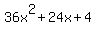 36x%5E2+%2B+24x+%2B+4