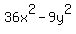 36x%5E2-9y%5E2