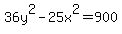 36y%5E2-25x%5E2=900