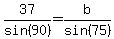 37%2Fsin%2890%29=b%2Fsin%2875%29