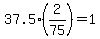 37.5%282%2F75%29+=+1
