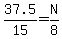 37.5%2F15=N%2F8