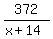 372%2F%28x%2B14%29