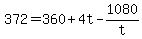 372=360%2B4t-1080%2Ft