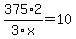 375%2A2%2F3x=10